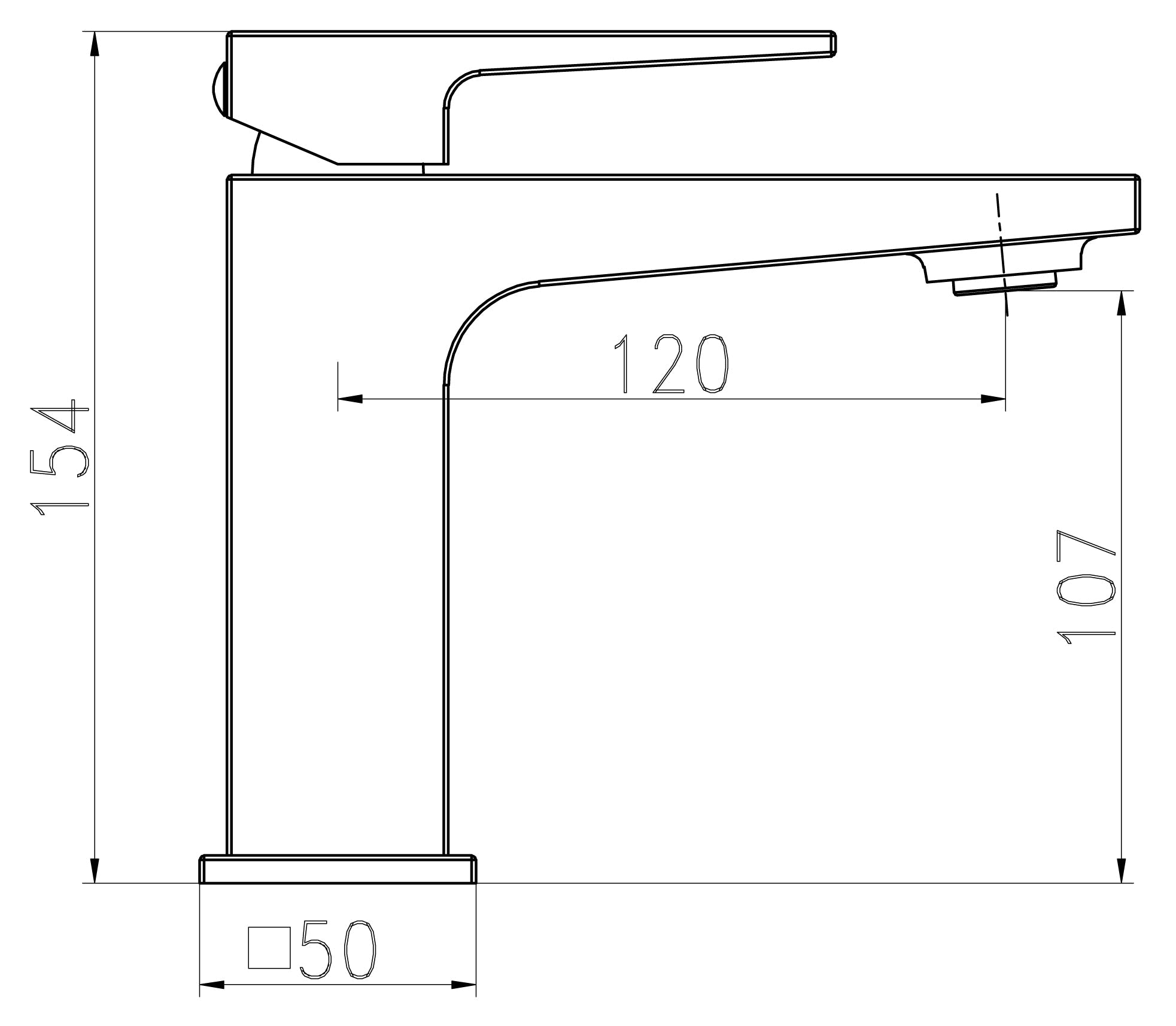 HESANIT Infinity Single Lever Basin Mixer with Pop-Up Waste, Matt Black