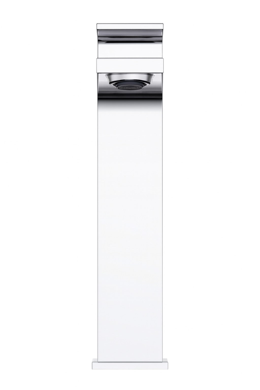 HESANIT Infinity Single-Lever High Basin Mixer with Pop-Up Waste, Steel Brushed