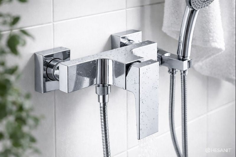 HESANIT Infinity Single Lever Shower Mixer Wall-Mounted Faucet, Chrome