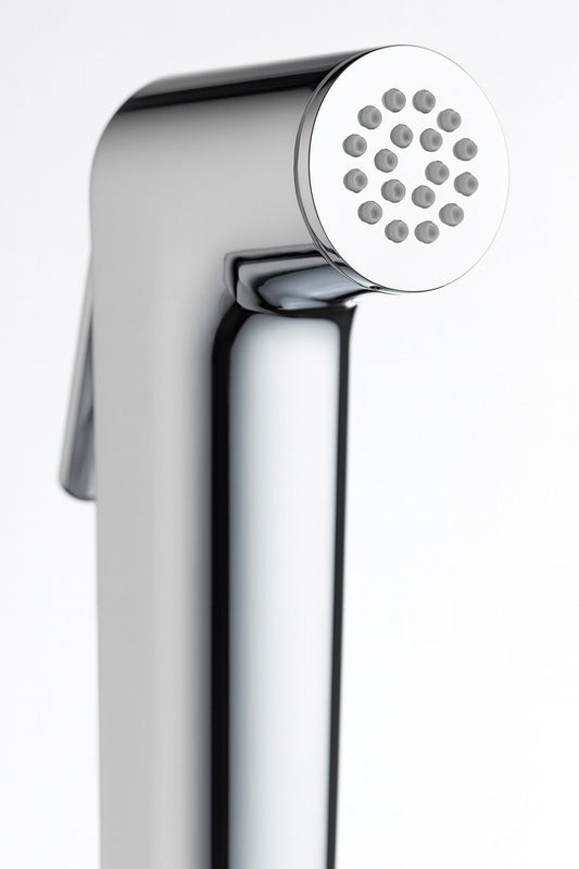 HESANIT Logic Bathroom Shattaf Set, Chrome