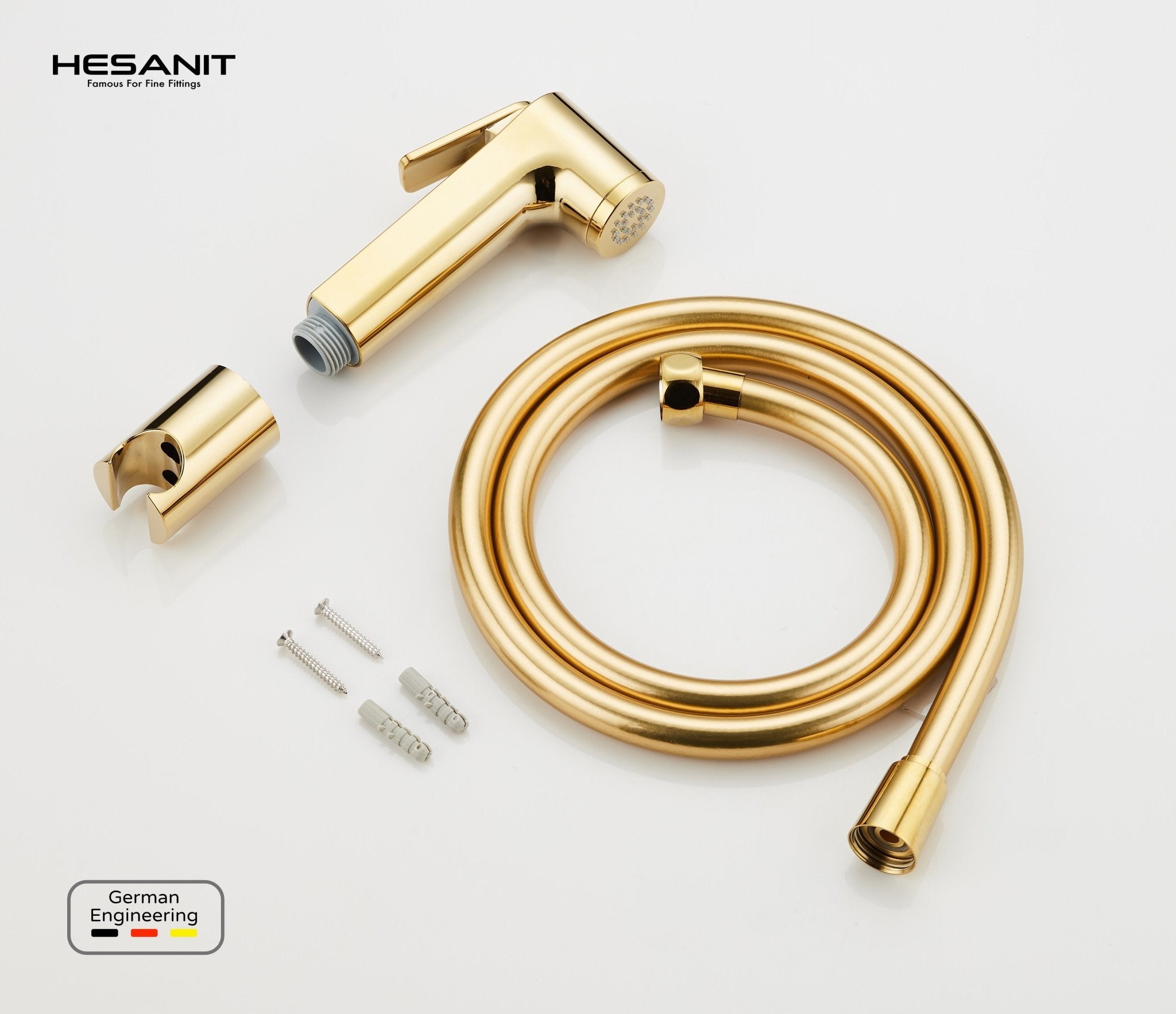 HESANIT Logic Bathroom Shattaf Set, Gold