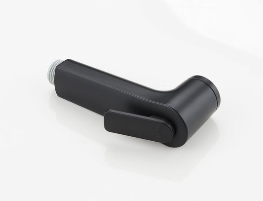 HESANIT Logic Bathroom Shattaf Set, Matt Black