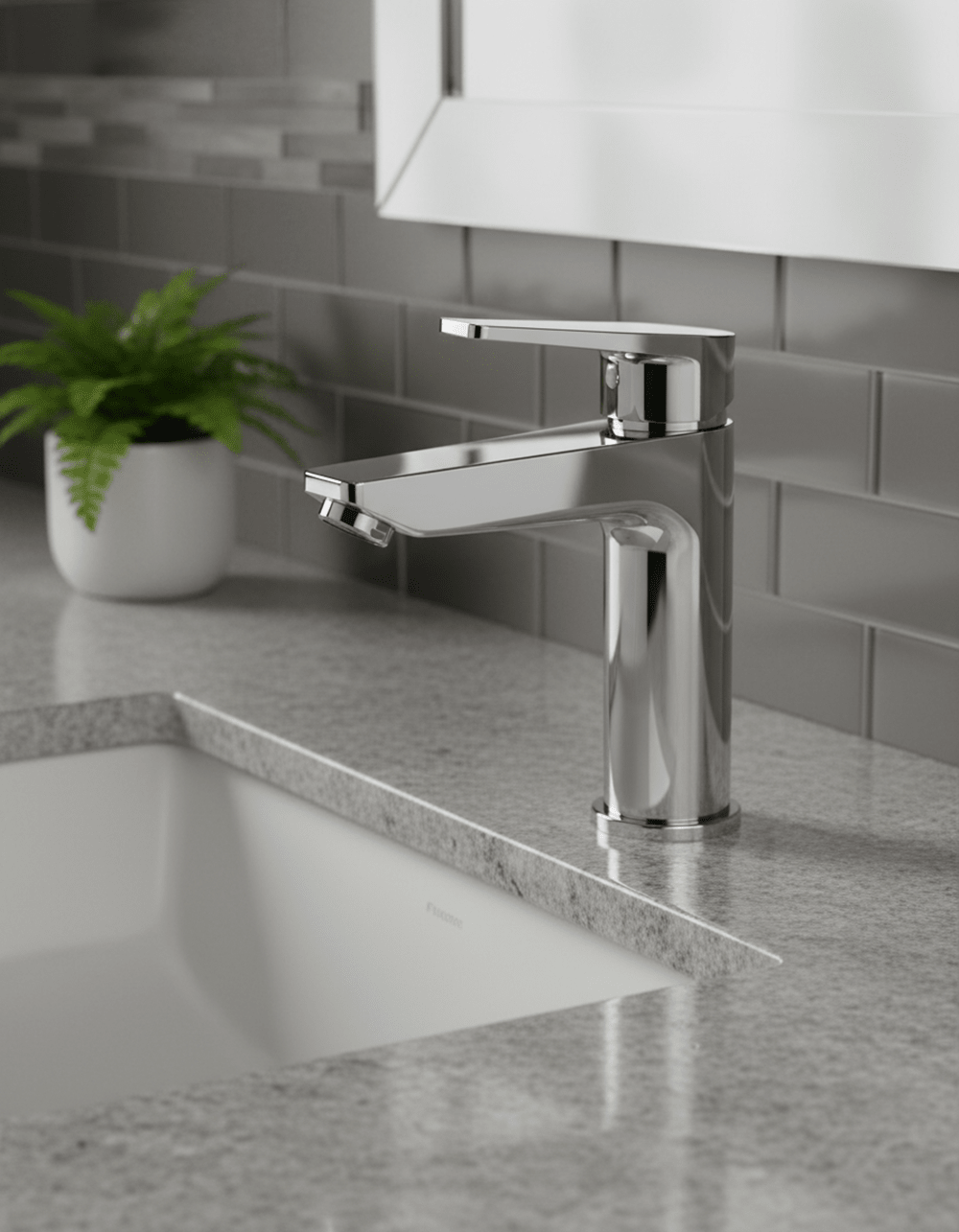 HESANIT Logic Single Lever Basin Mixer with Pop-Up Waste - Chrome