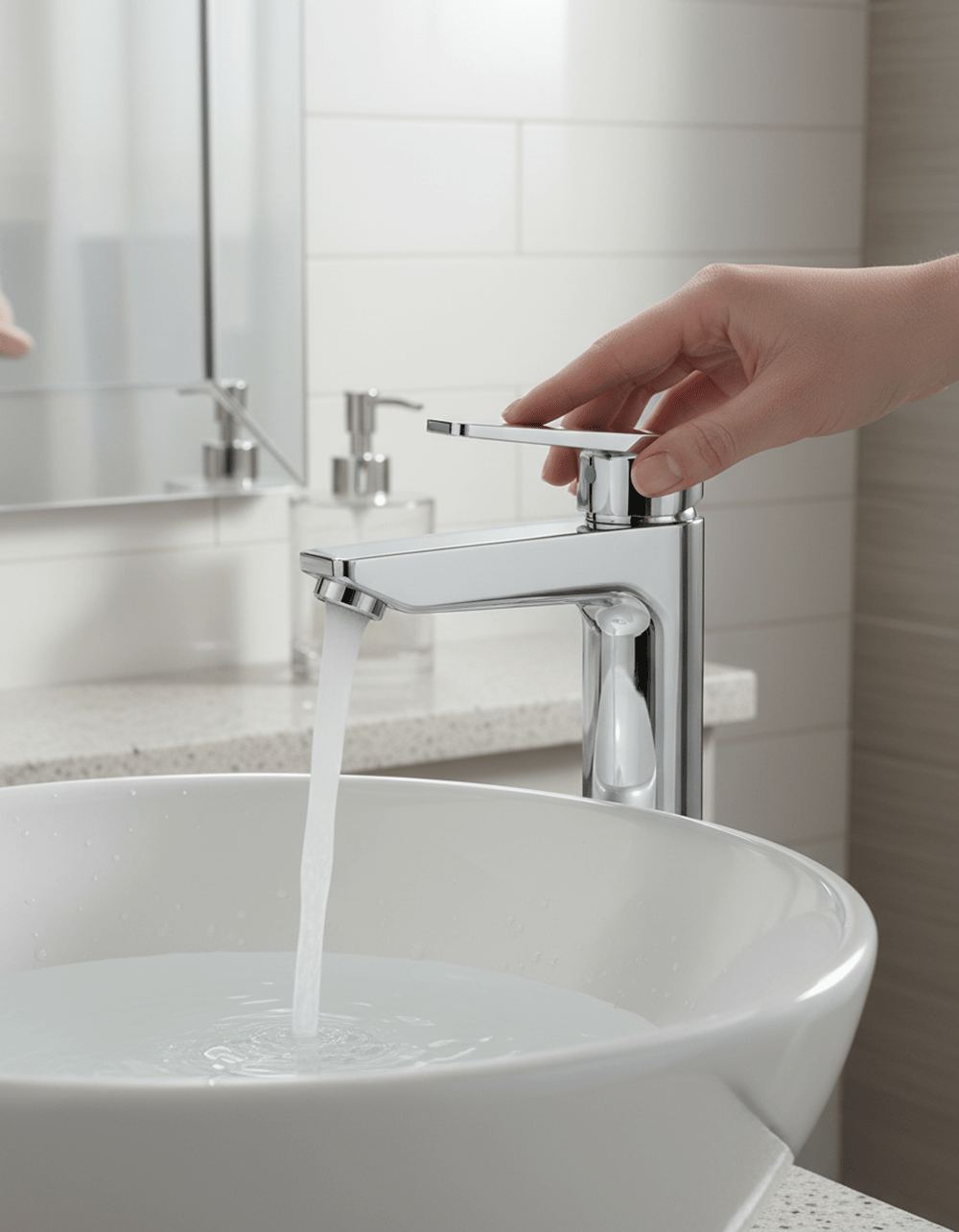 HESANIT Logic Single Lever Basin Mixer with Pop-Up Waste - Chrome