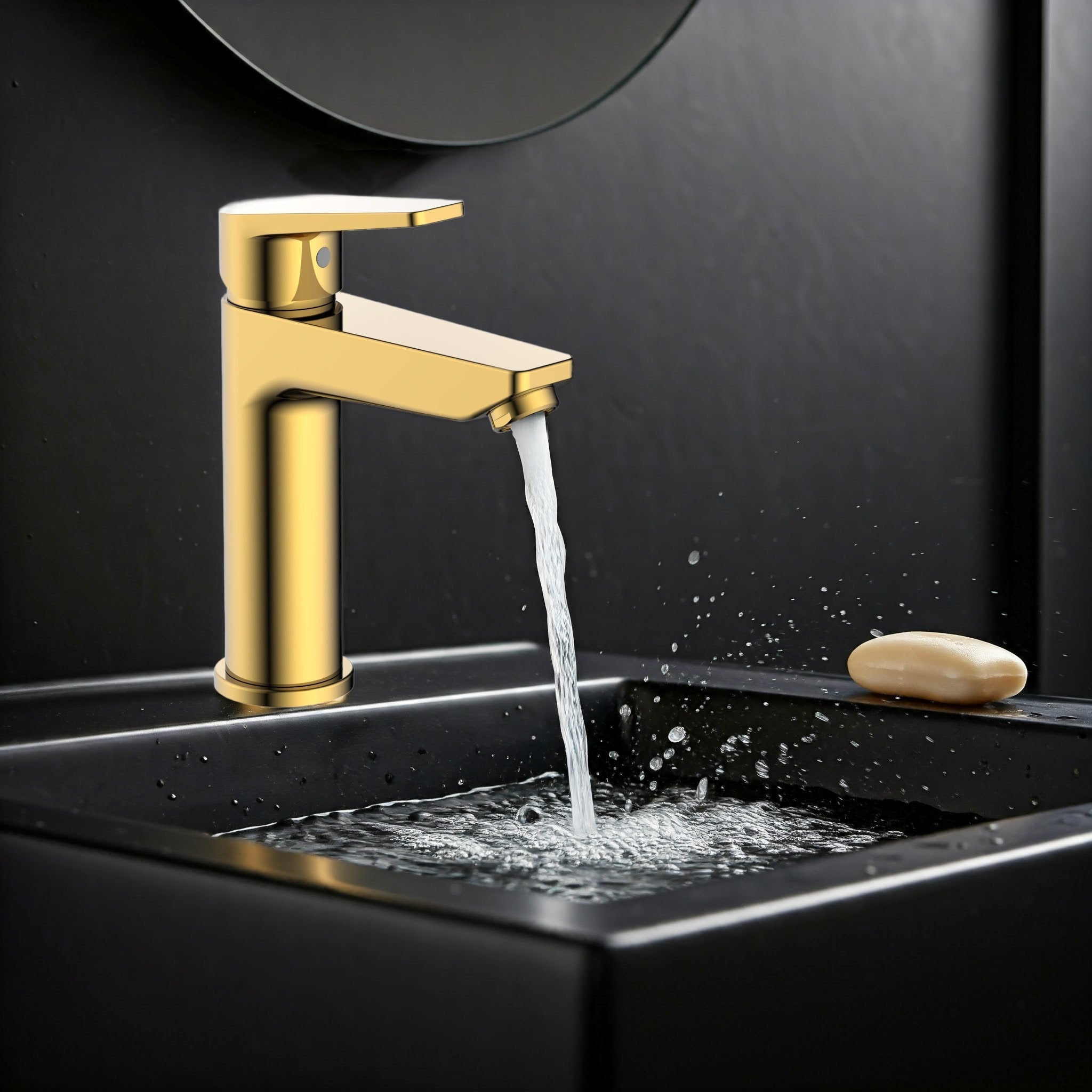 HESANIT Logic Single Lever Basin Mixer With Pop-Up Waste - Gold