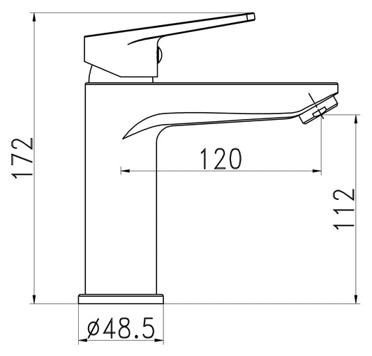 HESANIT Logic Single Lever Basin Mixer with Pop-Up Waste - Chrome