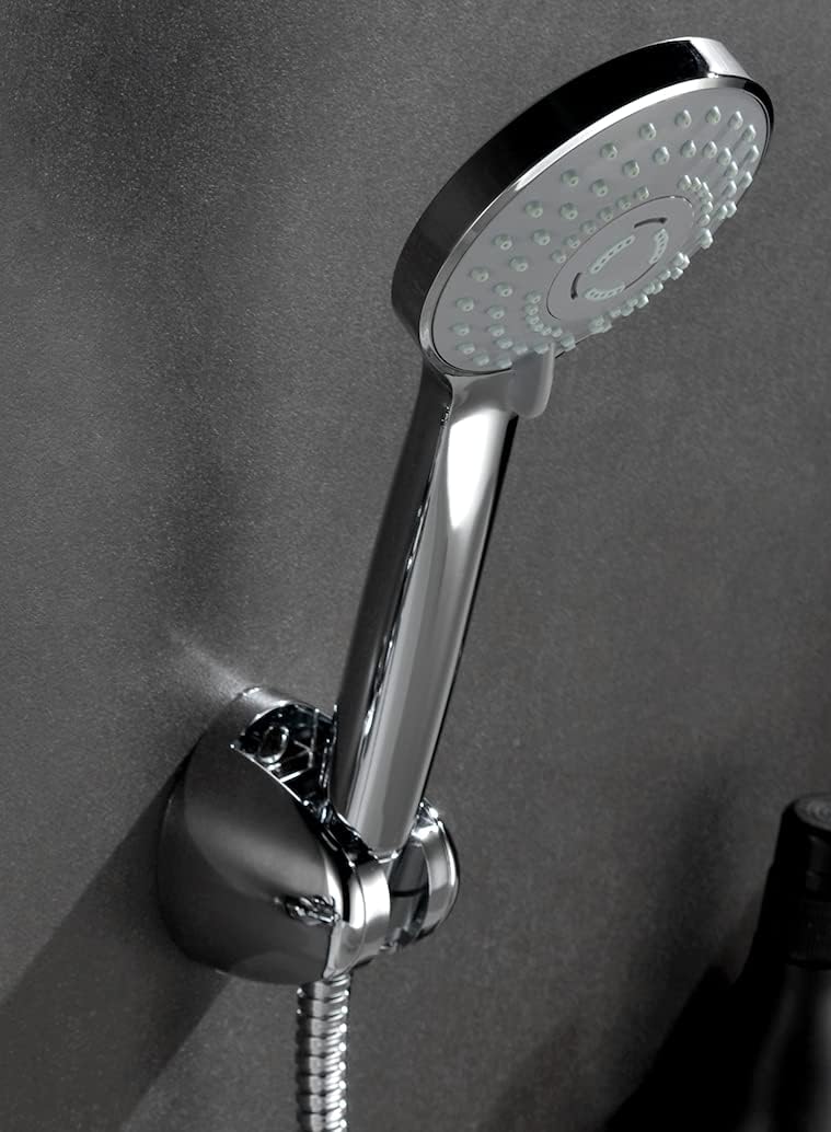 HESANIT Logic Single Lever Bath Mixer with Hand Shower Set and Wall Bracket - Chrome