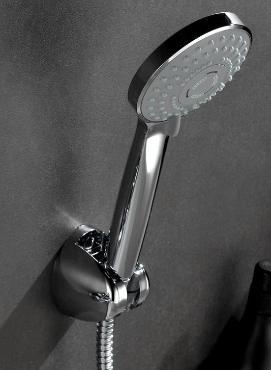 HESANIT Logic Single Lever Bath Mixer with Hand Shower Set and Wall Bracket - Chrome