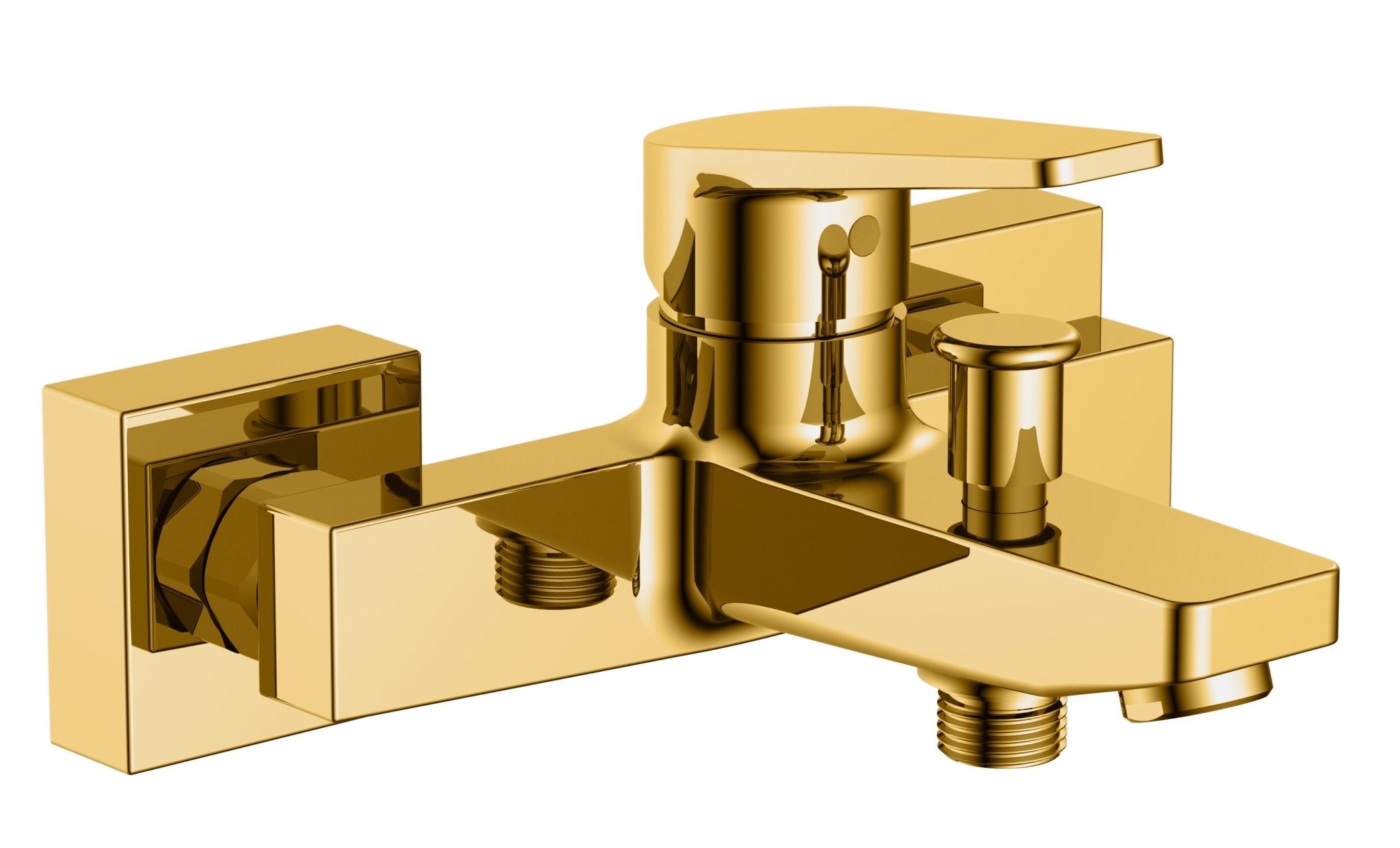 HESANIT Logic Single Lever Bath Mixer with Hand Shower Set and Wall Bracket - Gold
