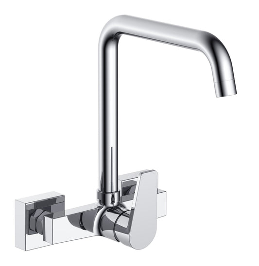 HESANIT Logic Single Lever Kitchen Wall Sink Faucet Chrome