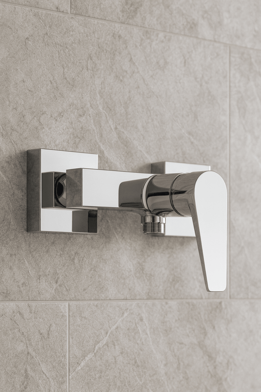 HESANIT Logic Single Lever Shower Mixer, Modern Bathroom Design - Chrome