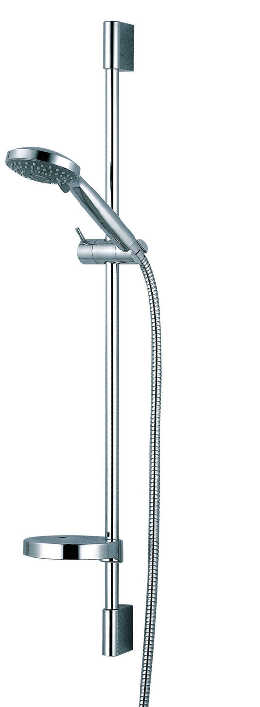 HESANIT Mara Hand Shower Set with Sliding Bar 720mm, Premium Chrome Finish, Anti-Lime Easy Clean, Smooth+ Finish