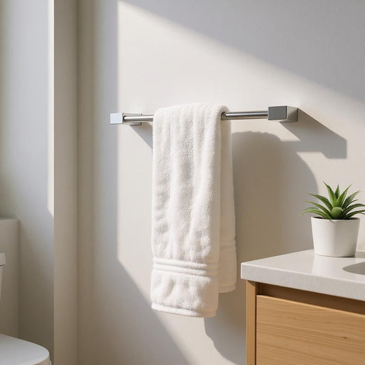 HESANIT Premium Wall Towel Holder – Stainless Steel, Chrome Finish