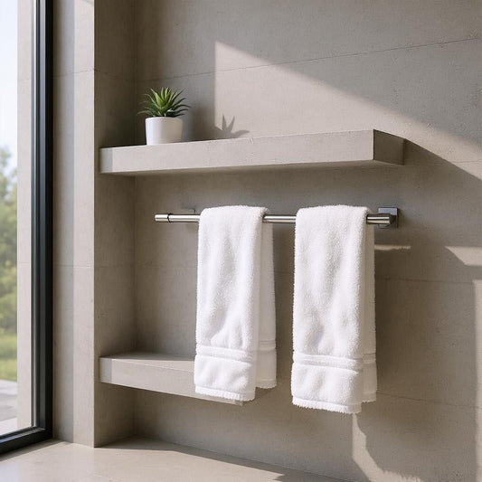 HESANIT Premium Wall Towel Holder – Stainless Steel, Chrome Finish