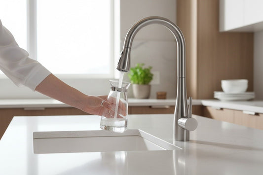 HESANIT Pull Down Kitchen Faucet – Single Lever High Arc Mixer Tap, Gunmetal