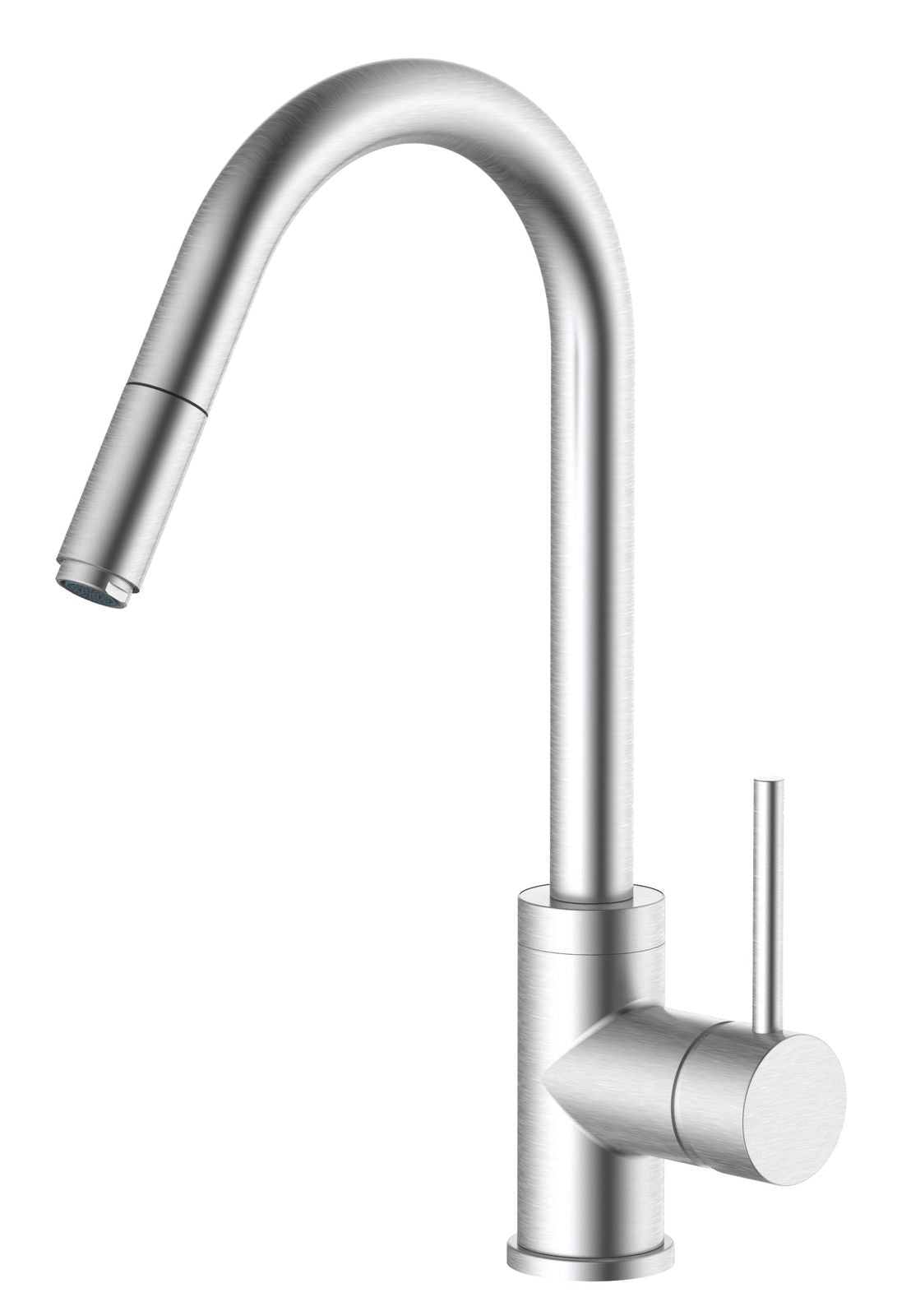 HESANIT Pull-Out Kitchen Mixer Durable Brass Body, Stainless Steel Brushed Finish, Dual Spray Modes
