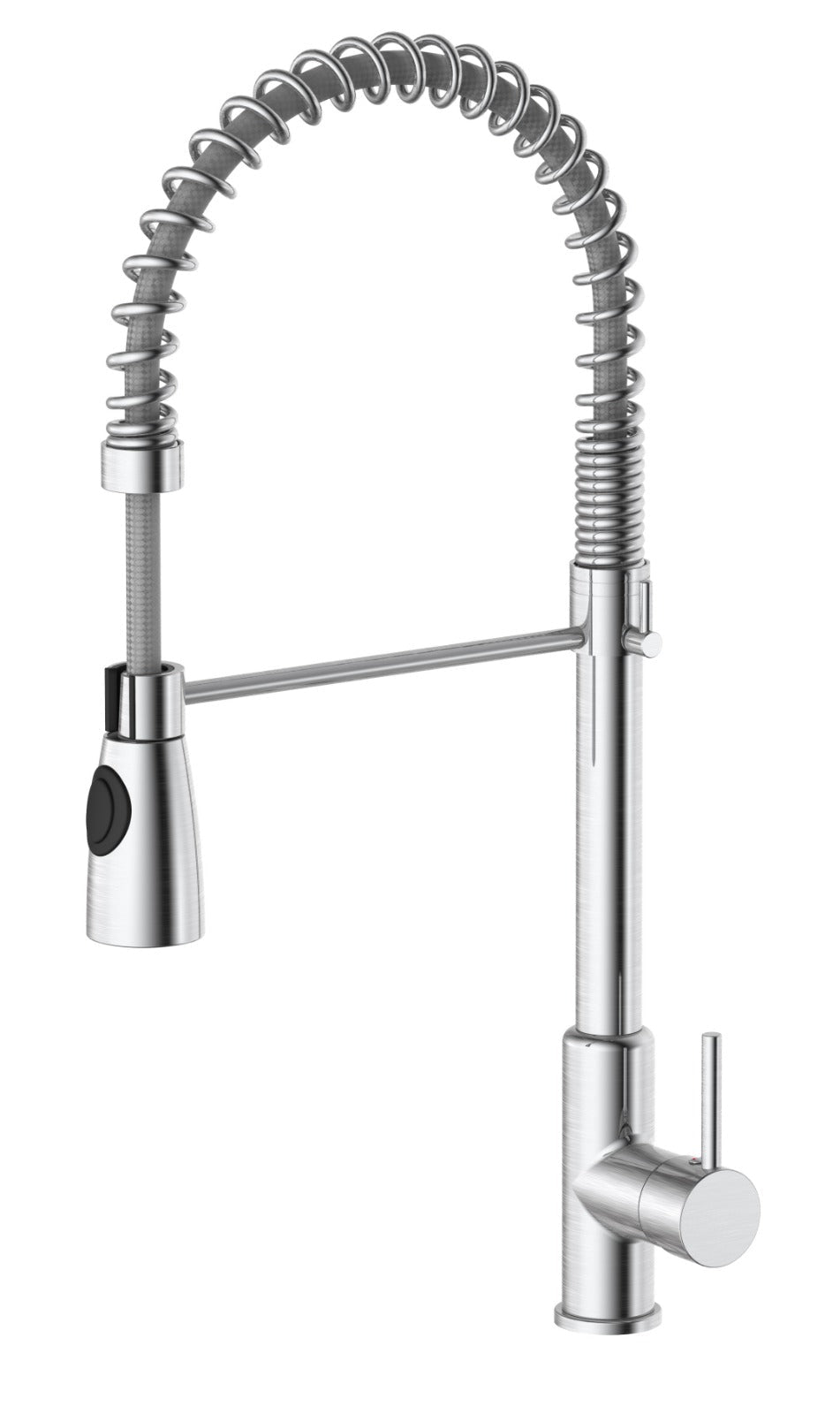 HESANIT Pull-Out Sprayer Kitchen Faucet Matt Chrome Finish, Deck-Mount Installation