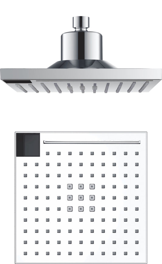 HESANIT Smart Shower Head. Hydro-Electric LED Temperature Display, 3 Spray Functions, Anti-Lime Silicone Nozzles, Premium Chrome