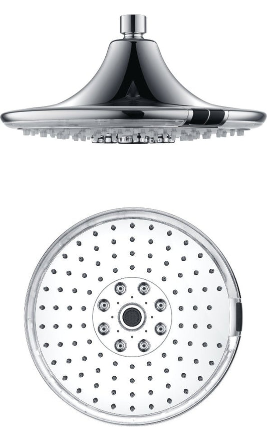 HESANIT Smart Shower Head. Hydro-Electric LED Temperature Display, 3 Spray Functions, Anti-Lime Silicone Nozzles, Premium Chrome Finish