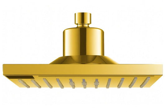 HESANIT Smart Shower Head. Hydro-Electric LED Temperature Display, 3 Spray Functions, Anti-Lime Silicone Nozzles, Premium Gold
