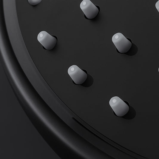 HESANIT Smart Shower Head. Hydro-Electric LED Temperature Display, 3 Spray Functions, Anti-Lime Silicone Nozzles, Premium Matt Black