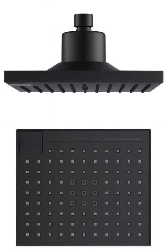 HESANIT Smart Shower Head. Hydro-Electric LED Temperature Display, 3 Spray Functions, Anti-Lime Silicone Nozzles, Premium Matt Black