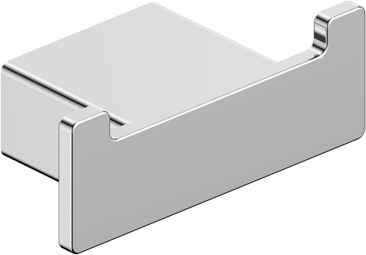 HESANIT® Stainless Steel Double Robe Hook, Wall-Mounted Bathroom Towel & Robe Holder, Premium Chrome Finish, Rust-Resistant
