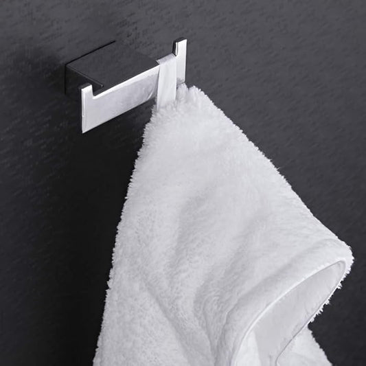 HESANIT® Stainless Steel Double Robe Hook, Wall-Mounted Bathroom Towel & Robe Holder, Premium Chrome Finish, Rust-Resistant