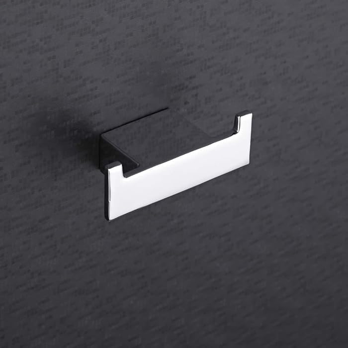 HESANIT A400-42 Premium Stainless Steel Double Robe Hook – Wall Mounted Bathroom Towel & Coat Hook, Chrome Finish