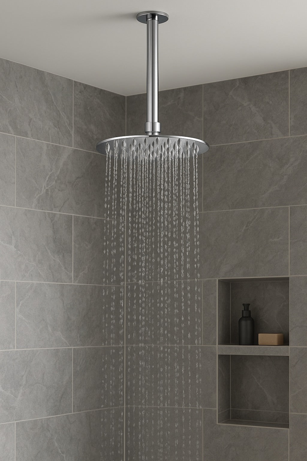 HESANIT Stainless Steel Round Rain Shower Head 400mm, Chrome