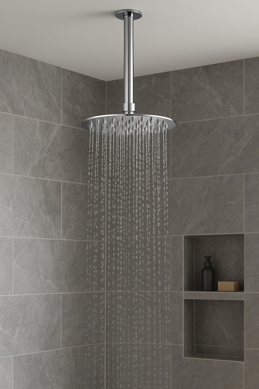 HESANIT Stainless Steel Round Rain Shower Head 300mm Chrome