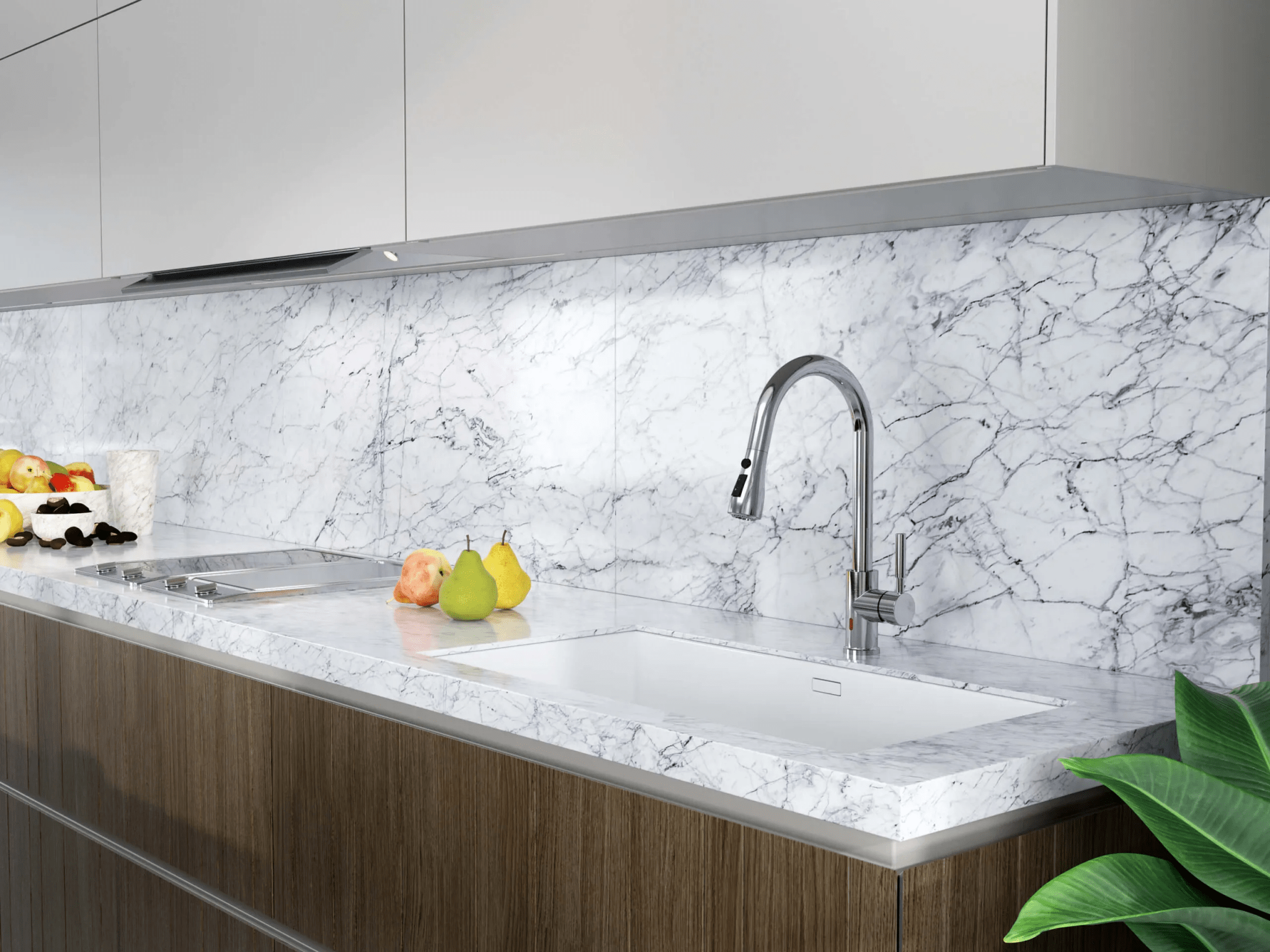 HESANIT Touchless Kitchen Faucet with Pull-Down Spray, Infra-Red Sensor, Dual Mode Manual & Sensor Operation, Premium Steel Brushed