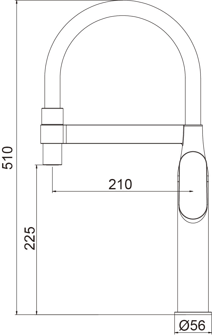 HESANIT Premium Kitchen Faucet with Flexible Pull Out Spout, Steel Brushed, Black Spout