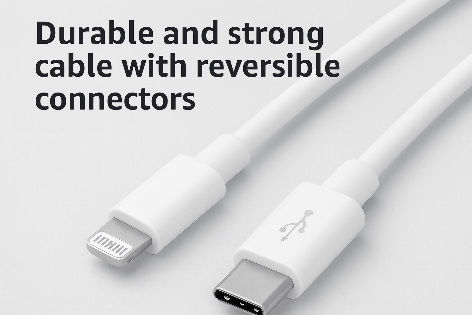 Masterplug 1Meter Apple Lightning to USB C Charging Cable 2A 18W