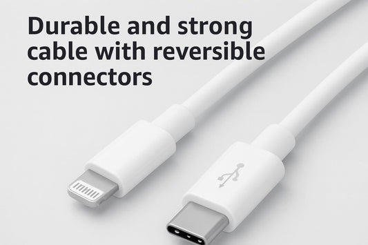 Masterplug 1Meter Apple Lightning to USB C Charging Cable 2A 18W