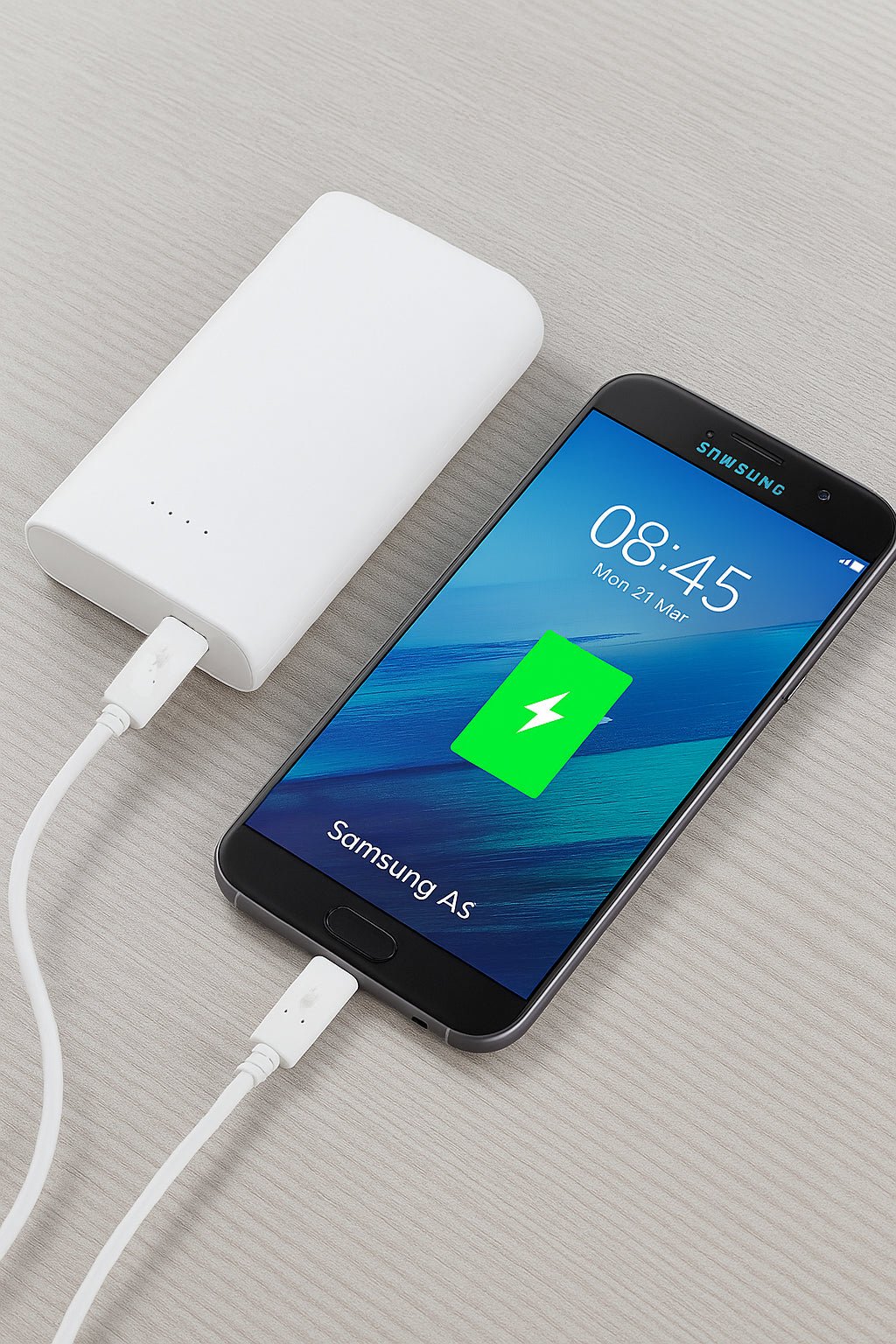 Masterplug USB-C to USB-C Fast Charging Cable 1M, 100W Power Delivery, USB 3.1 Gen 2, 10Gbps Data Transfer, White