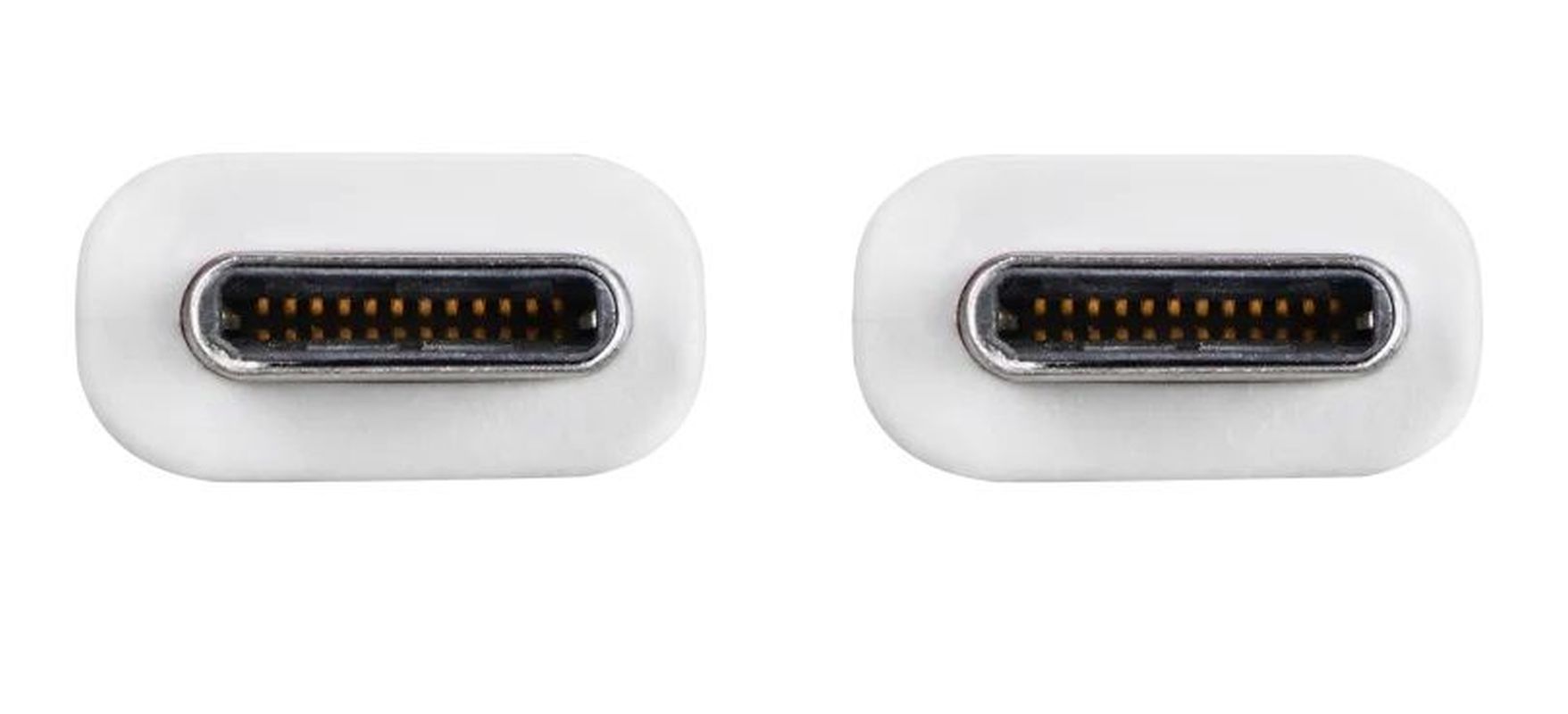 Masterplug USB-C to USB-C Fast Charging Cable 1M, 100W Power Delivery, USB 3.1 Gen 2, 10Gbps Data Transfer, White