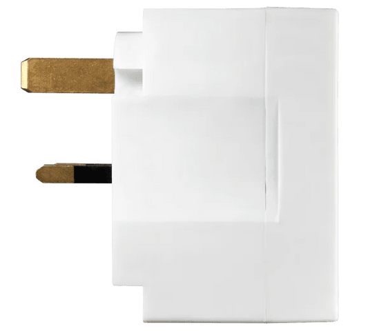 Masterplug 3 Way Wall Adaptor White