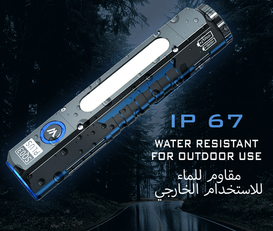 Rafeed 10W Ultra-Bright Rechargeable LED Flash Light, 4 Modes, 1m Impact Resistant, Aluminum