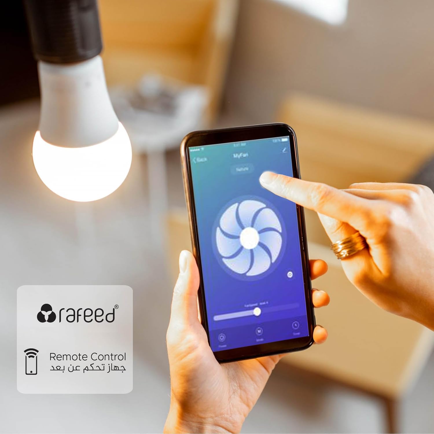 RAFEED Smart WiFi RGBCW LED Bulb E27 12W – 1000LM Dimmable Color Changing Smart Light with App Control & Scheduling