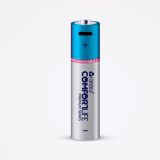 Rafeed 18650 Rechargeable battery, lithium-ion, Type-C charging 5VDC/700mA, with charging cable, 3.7V, 2000mAh, 7400mWh