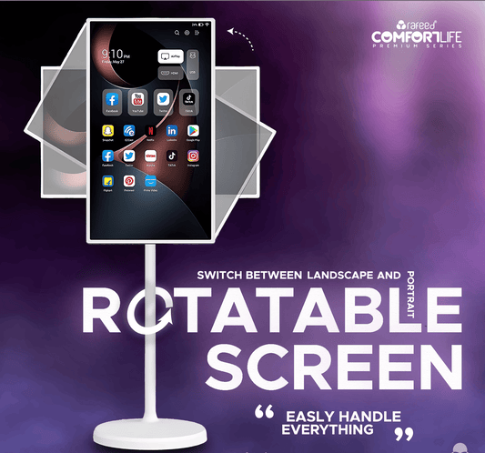 Rafeed Comfortlife EQ0759 21.5" Smart Touch Screen Android Display – Full HD IPS Screen, 64GB Storage, 4GB RAM, Built-In Battery