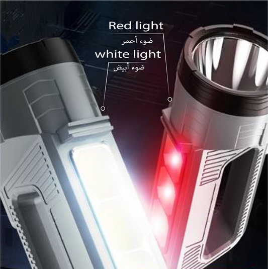 Rafeed LED 10W Search Light, 4 modes, 1M Impact Resistant, Type C Charging