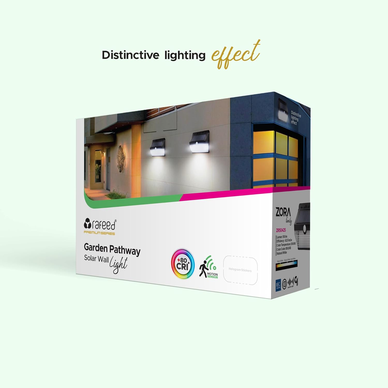 Rafeed LED Outdoor Garden Pathway Solar Light 2.4W 5000K