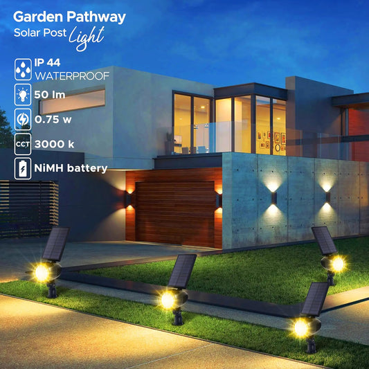 Rafeed LED Solar Powered Outdoor Garden Pathway 0.75W 3000K