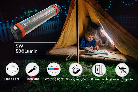 Rafeed LED Work Light 5W 500lm IP65 Waterproof Mosquito Repellent Power Bank