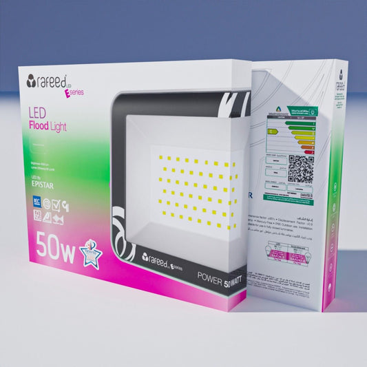 Rafeed Outdoor LED Floodlight – Waterproof, Energy-Efficient Security Light for Yard, Garage & Driveway