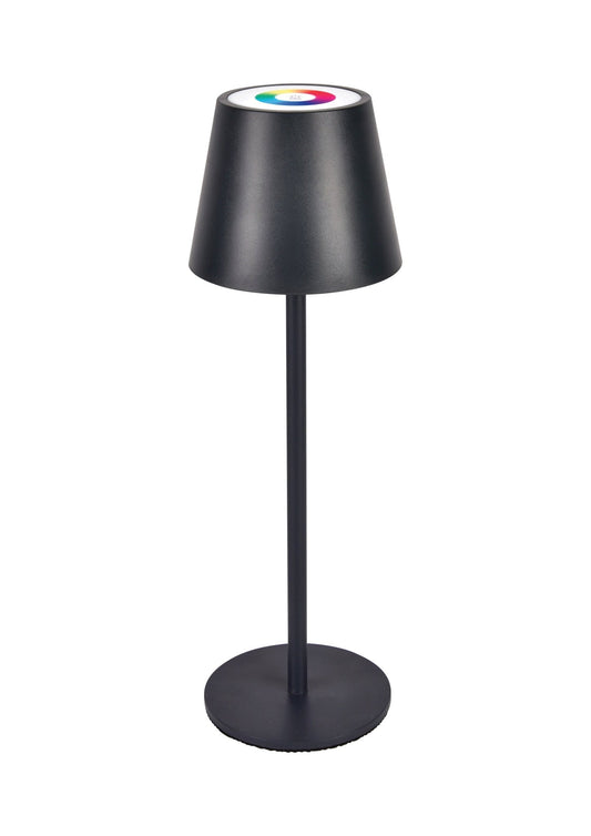 Rafeed Rechargeable LED Table Lamp 3W RGBW Touch Dimming Black