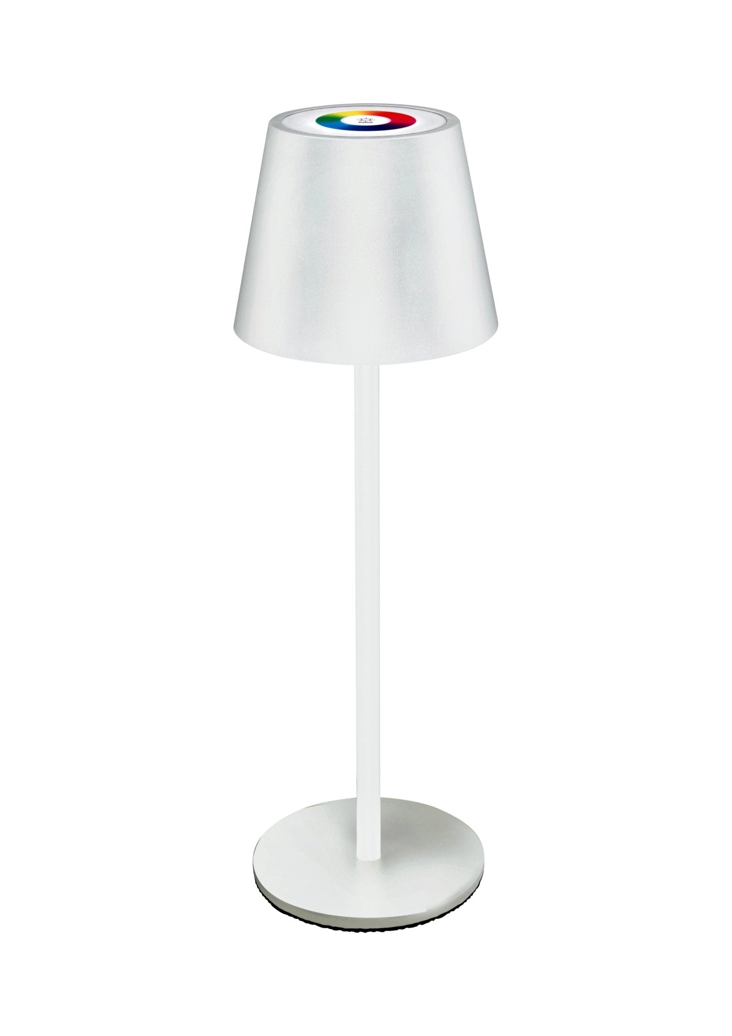 RAFEED Comfortlife RGB Rechargeable LED Table Lamp – 3W RGB + 3000K Warm White, Touch Dimmable, USB Rechargeable Cordless Lamp, White