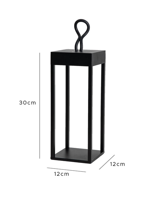 Rafeed Rechargeable LED Table Lamp 4W 150lm Touch Dimmer Black
